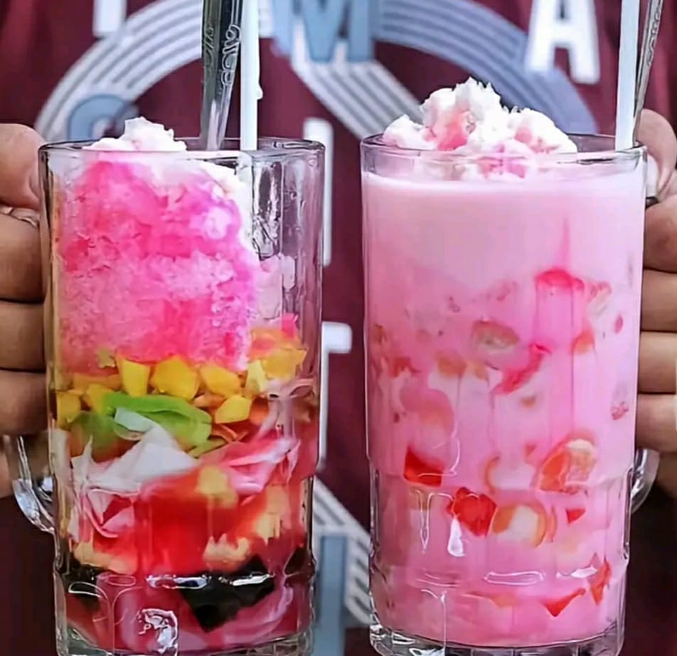 Resep es buah segar. (Foto : Disway)